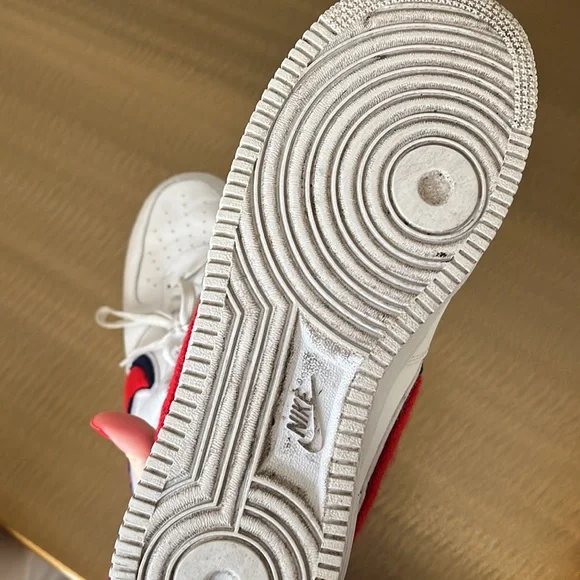 Nike Red & White Air forces - Picture 6 of 6